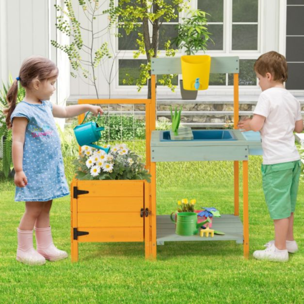 Kids Outdoor Potting Bench