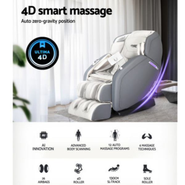 4D Heated Massage Chair | Zero Gravity | 120Kg Weight Capacity